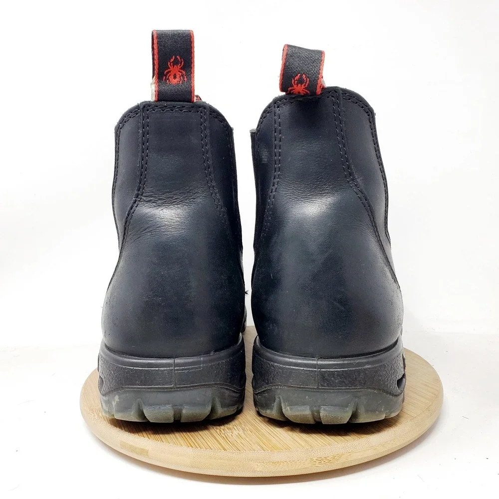 Redback Boots Mens 12 Chelsea Black Leather Safety Toe Work Casual Shoes